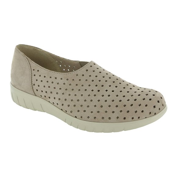 Munro New SKIPPER Nubuck Perforated Sneakers Shoe Comfort Wedge Flats Women's 9W - Picture 1 of 17